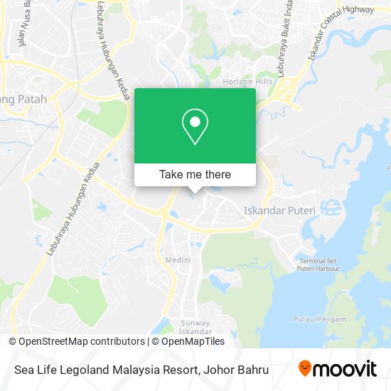 Sea Life Legoland Malaysia Resort map