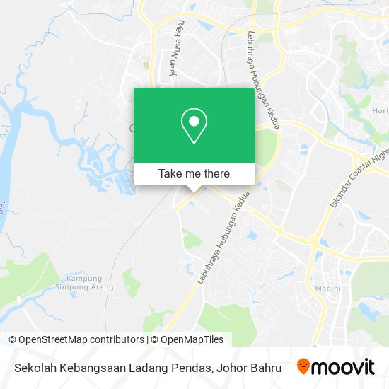 Sekolah Kebangsaan Ladang Pendas map