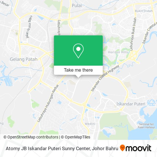 Atomy JB Iskandar Puteri Sunny Center map