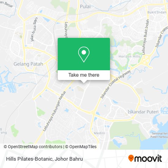 Hills Pilates-Botanic map