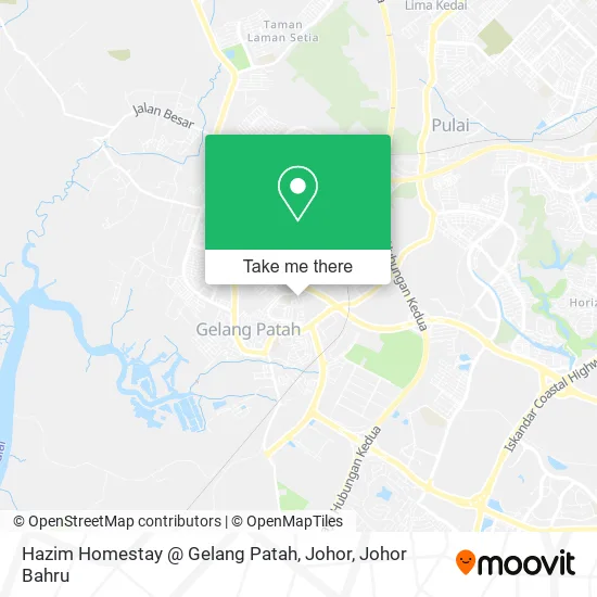 Hazim Homestay @ Gelang Patah, Johor map