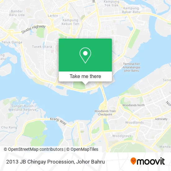2013 JB Chingay Procession map