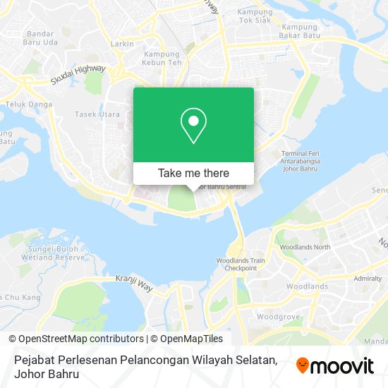 Pejabat Perlesenan Pelancongan Wilayah Selatan map