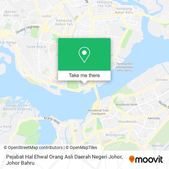 Pejabat Hal Ehwal Orang Asli Daerah Negeri Johor map