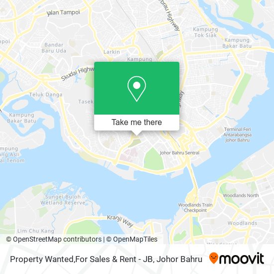 Property Wanted,For Sales & Rent - JB map