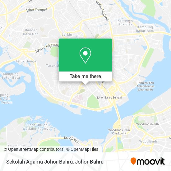 Sekolah Agama Johor Bahru map