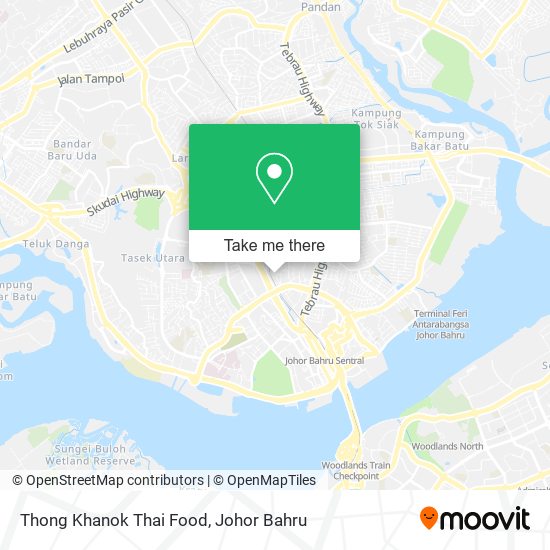 Thong Khanok Thai Food map