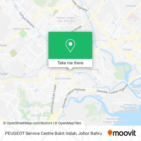 PEUGEOT Service Centre Bukit Indah map