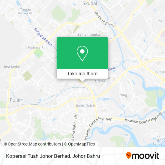 Koperasi Tuah Johor Berhad map