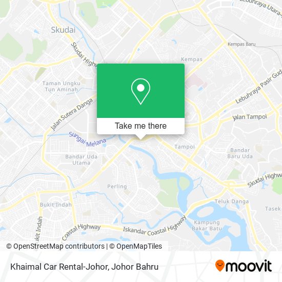 Khaimal Car Rental-Johor map