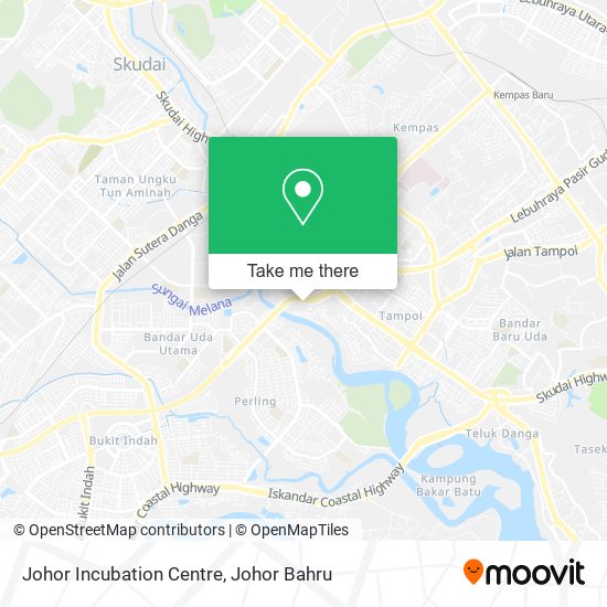 Johor Incubation Centre map