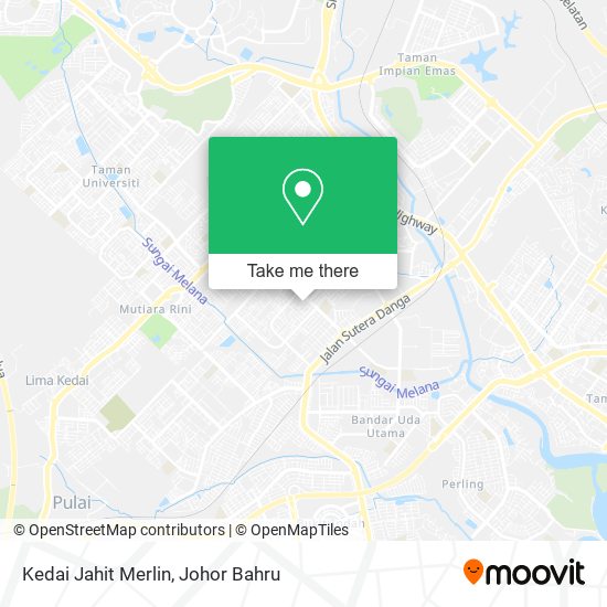 Kedai Jahit Merlin map