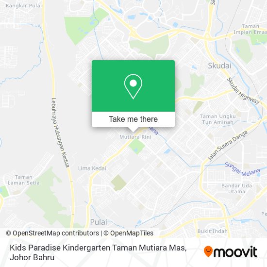 Kids Paradise Kindergarten Taman Mutiara Mas map