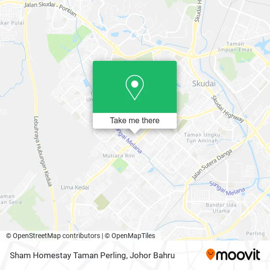 Sham Homestay Taman Perling map