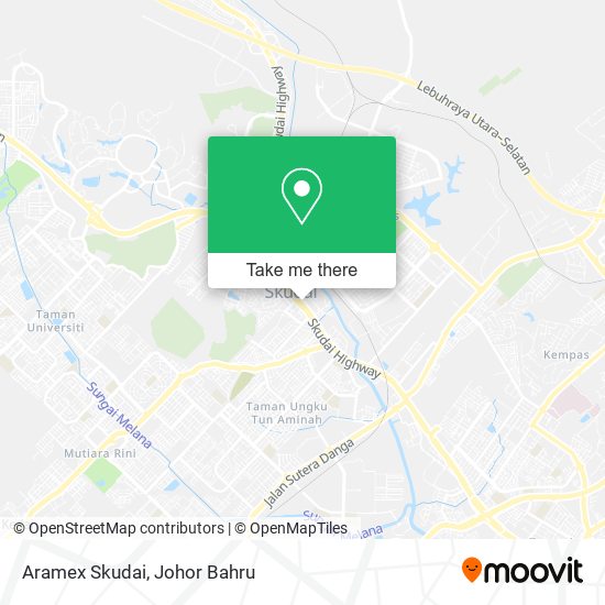 Aramex Skudai map