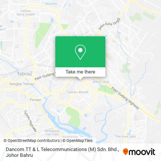 Dancom TT & L Telecommunications (M) Sdn. Bhd. map