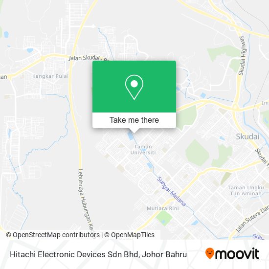 Hitachi Electronic Devices Sdn Bhd map