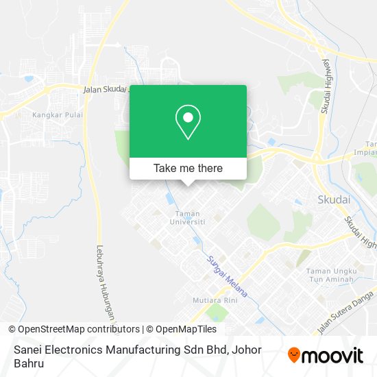 Sanei Electronics Manufacturing Sdn Bhd map