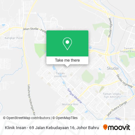 Klinik Insan - 69 Jalan Kebudayaan 16 map