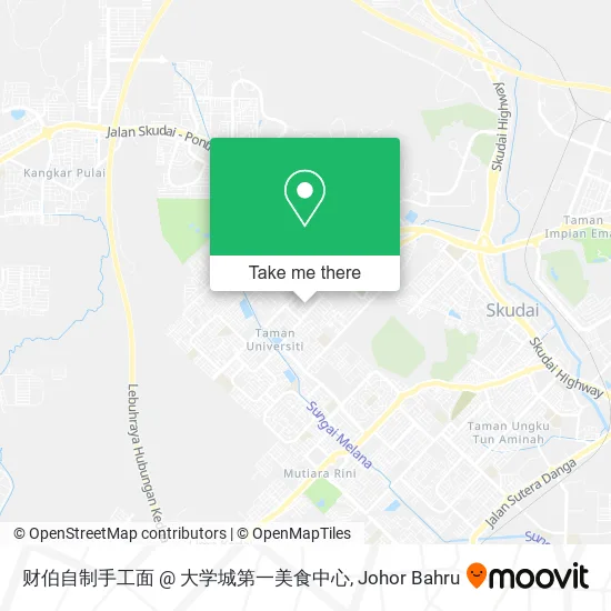 财伯自制手工面 @ 大学城第一美食中心 map