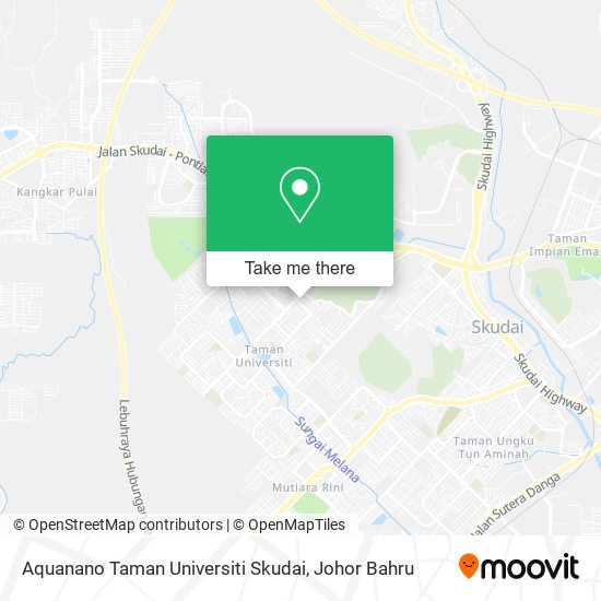 Aquanano Taman Universiti Skudai map