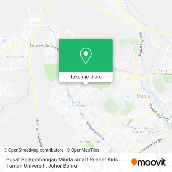 Pusat Perkembangan Minda smart Reader Kids Taman Universiti map