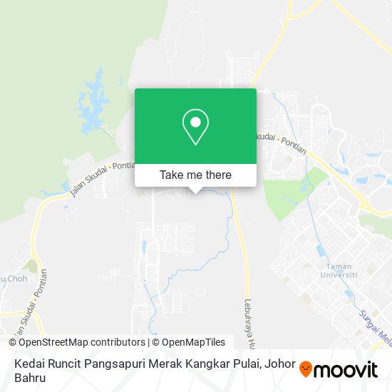 Kedai Runcit Pangsapuri Merak Kangkar Pulai map