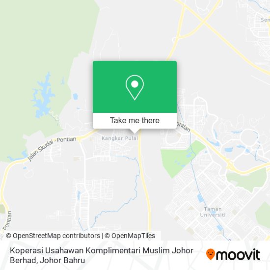 Koperasi Usahawan Komplimentari Muslim Johor Berhad map