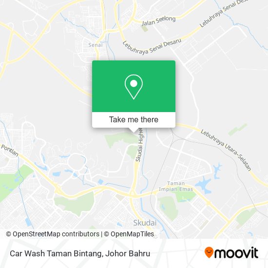 Car Wash Taman Bintang map