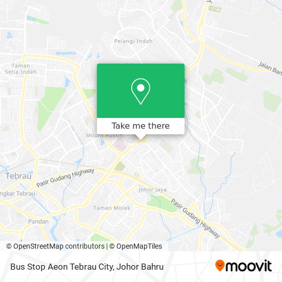 Bus Stop Aeon Tebrau City map