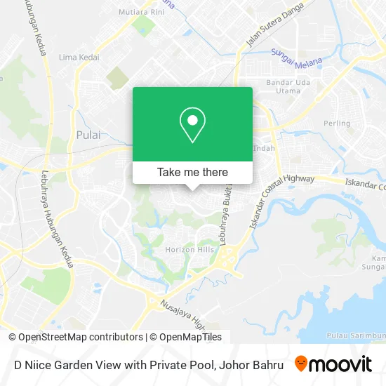 D Niice Garden View with Private Pool map