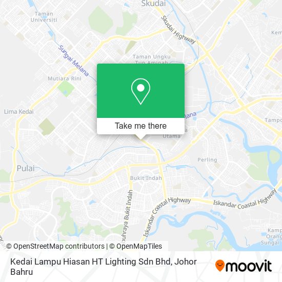 Kedai Lampu Hiasan HT Lighting Sdn Bhd map