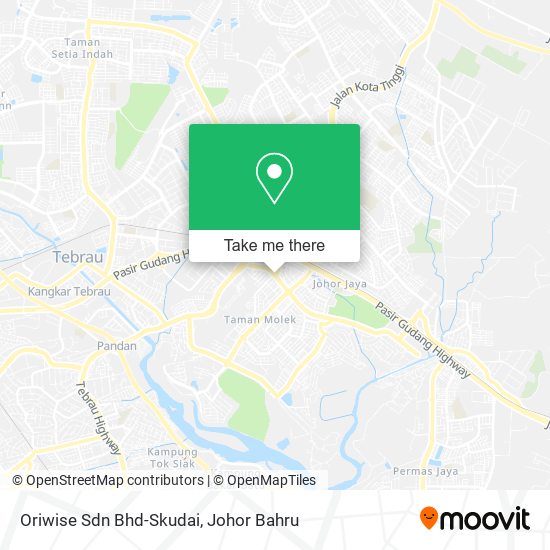 Oriwise Sdn Bhd-Skudai map