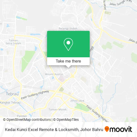Kedai Kunci Excel Remote & Locksmith map