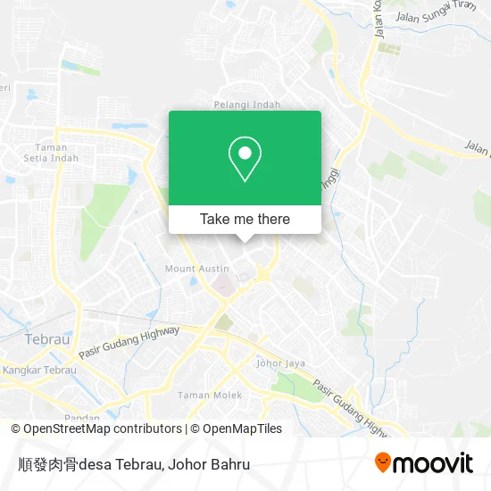 順發肉骨desa Tebrau map