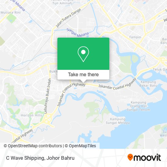 C Wave Shipping map