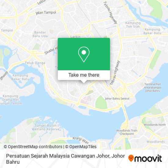 Persatuan Sejarah Malaysia Cawangan Johor map