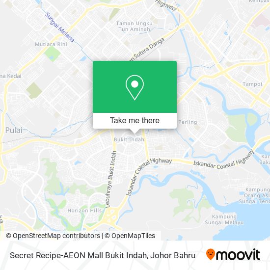 Secret Recipe-AEON Mall Bukit Indah map