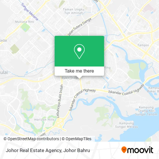Johor Real Estate Agency map