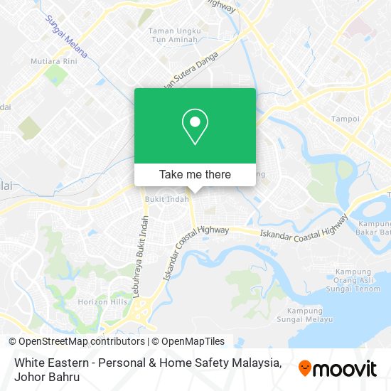 White Eastern - Personal & Home Safety Malaysia map