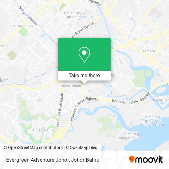 Evergreen Adventure Johor map