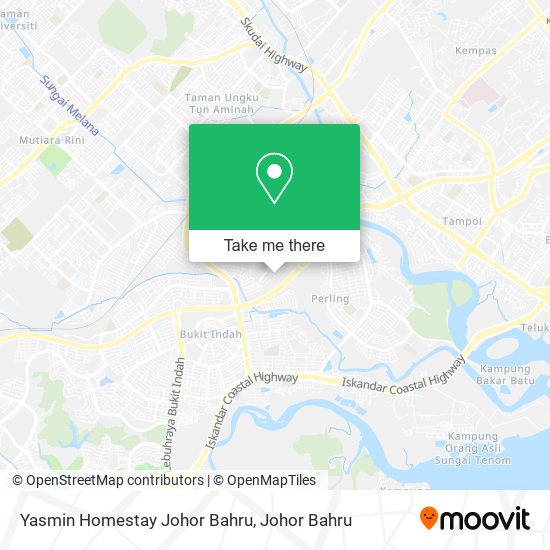 Yasmin Homestay Johor Bahru map
