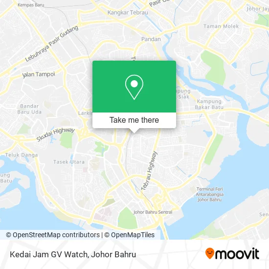 Kedai Jam GV Watch map