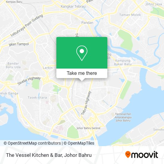 The Vessel Kitchen & Bar map