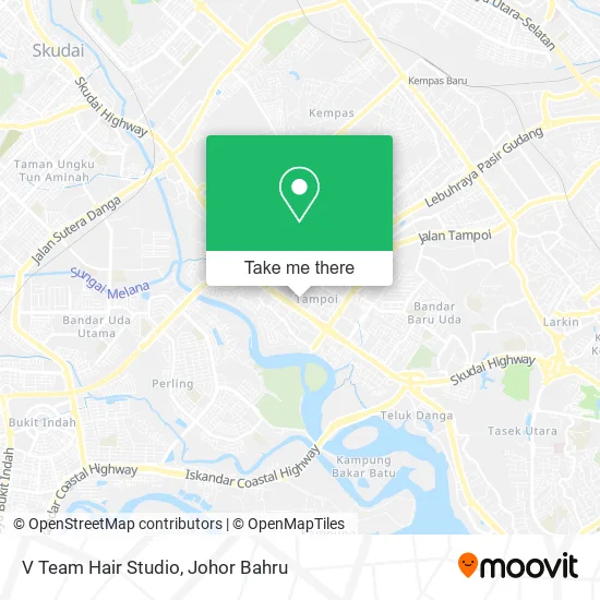 V Team Hair Studio map