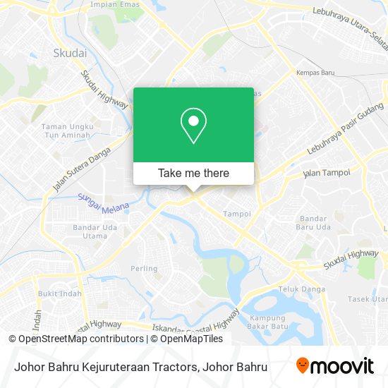 Johor Bahru Kejuruteraan Tractors map