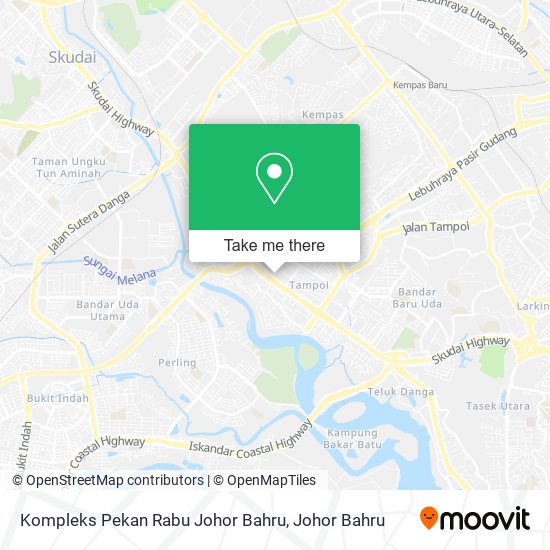 Kompleks Pekan Rabu Johor Bahru map