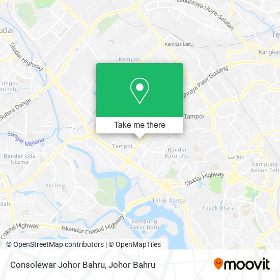 Consolewar Johor Bahru map