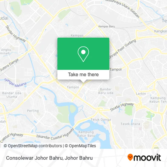 Consolewar Johor Bahru map