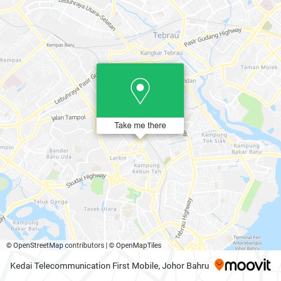 Kedai Telecommunication First Mobile map
